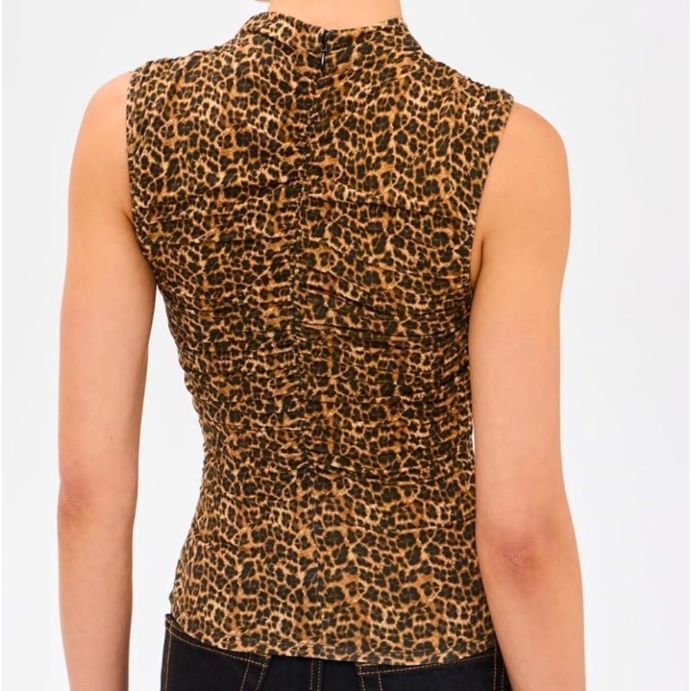Miaou ‘Cam’ Chic Leopard Print Sleeveless Top, NEW - Picture 2 of 16